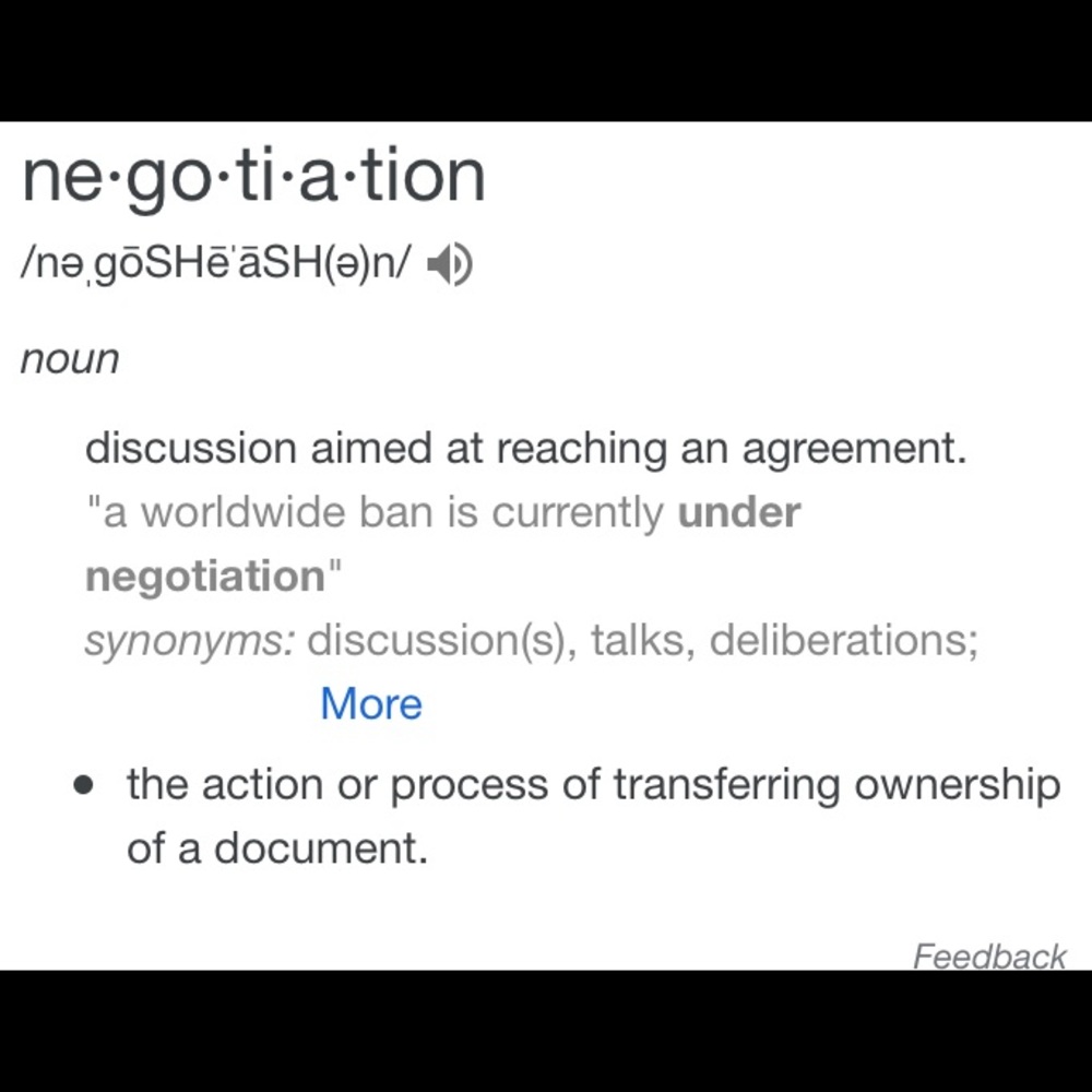 The One Two Three’s of Negotiation